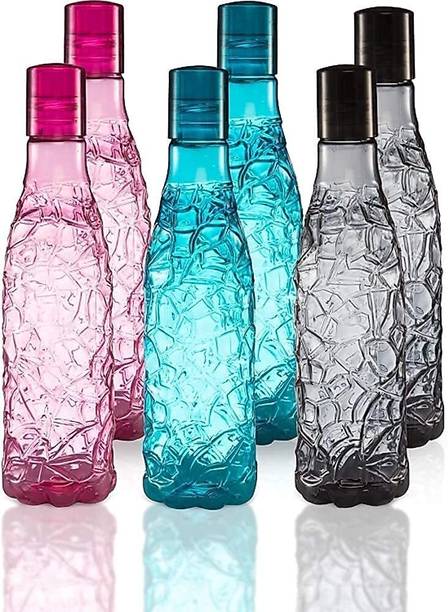 Mataiva Premium Plastic Fridge crystal Lightweight and Portable Design Water Bottle 1000 ml Plastic Bottle