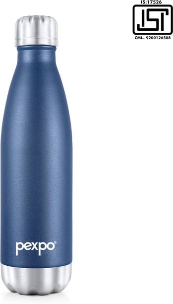 pexpo 500ml 24 Hrs Hot and Cold Water Bottle, Stainless Steel Vacuum Insulated Electro 500 ml Flask