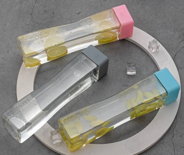 2Mech Plastic water bottle set for fridge bottles square 840 ml Bottle