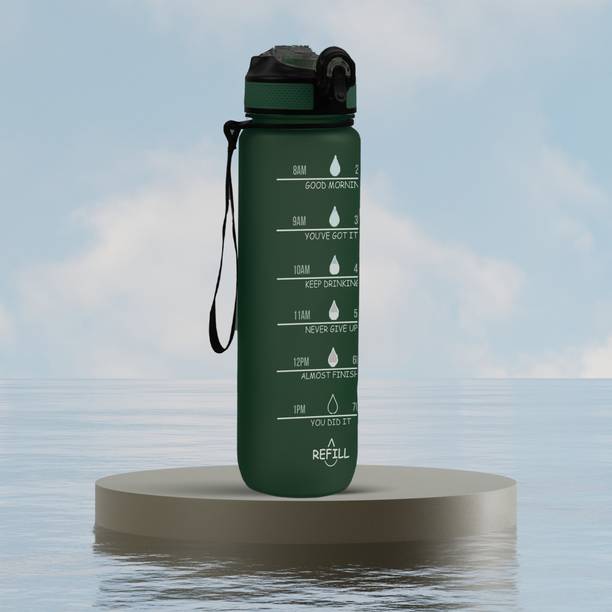 Solara Sipper Water with Motivational Time Marker, Leakproof, office, Gym, 1 L