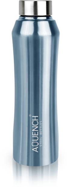 AQUENCH RUSH 1L Stainless Steel Metallic Blue Coloured Water Bottles 1000 ml
