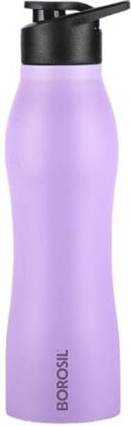BOROSIL 950ml Grip Go Steel Water Bottle, Single Wall, Leakproof, BPA Free 950 ml Steel Bottle Pack of 1, Purple