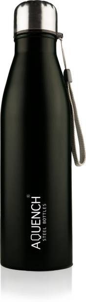 AQUENCH COLA 1L Stainless Steel Black Coloured Water Bottles 1000 ml Steel Bottle