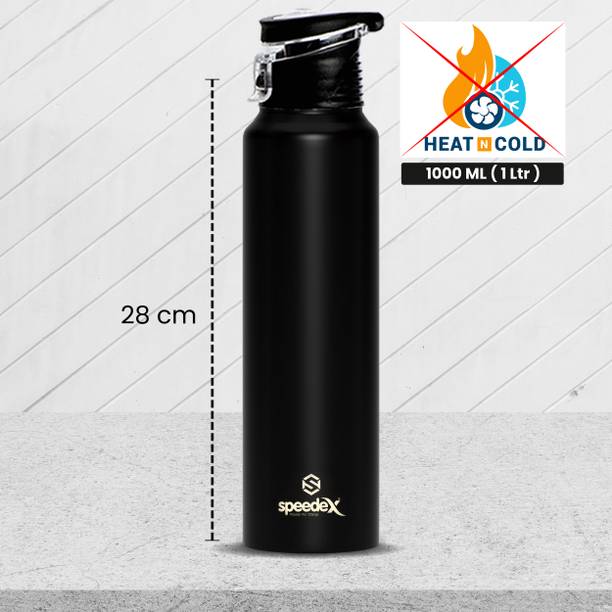 SPEEDEX Stainless Steel Water Bottle for fridge School Gym Home office Travel Boys Girls 1000 ml Bottle