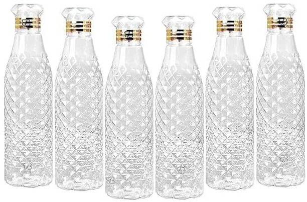 DIPZONVILLA Premium Quality Round Shape water bottle set of fridge Office bottle 1000 ml Plastic Bottle