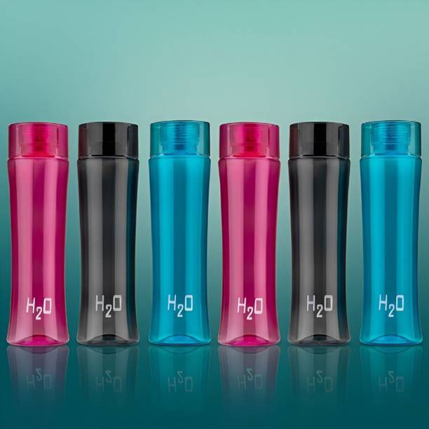 Masox Store 1L Reusable Water Bottle Set 6pcs Leakproof Screw Cap BPA Free Gym Use 1000 ml Plastic Bottle