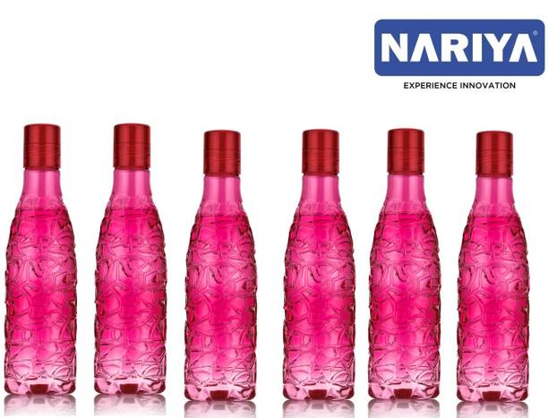 nariya PLASTIC WATER BOTTLE IN PINK COLOR UNBREAKABLE LEAK-PROOF BOTTLE SET 1000 ml Bottle