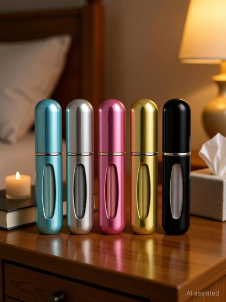 YOGVAYNA Portable Mini Refillable Perfume Atomizer Spray Bottle Empty 5 ml Aluminium Spray Bottle