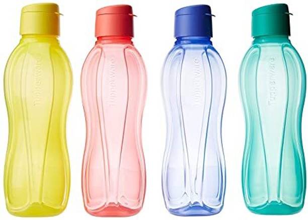 TUPPERWARE Aquasafe 750ml Fliptop Plastic Bottle, 4 Pieces 750 ml Bottle