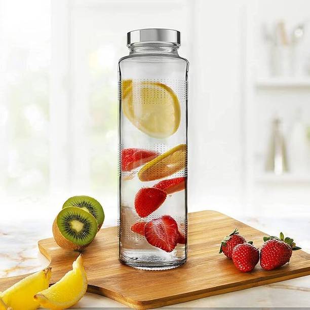 shraj Food Grade 0.75 Liter Round Glass Water Bottle 750 ml Bottle