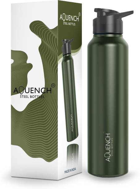 AQUENCH LEAN MILITARY GREEN 1000 ml Steel Bottle