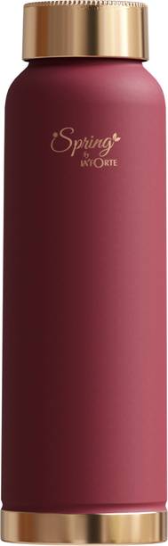 LA'FORTE Heavy Gauge Copper Bottle_Maroon 1000 ml Bottle