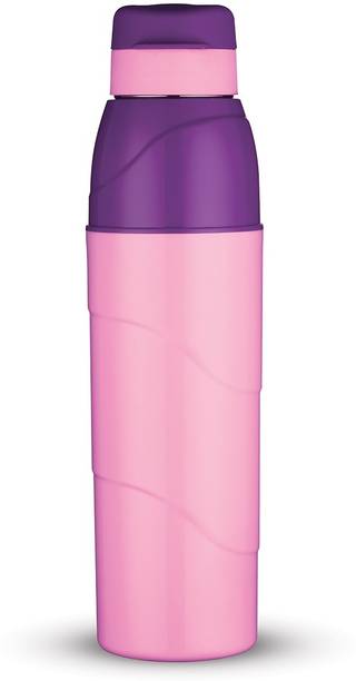 Trueware Wave Hot and Cold Insulated Inner Steel outer Plastic water bottle 800 ml Bottle