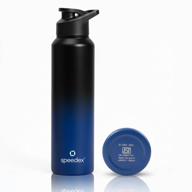 SPEEDEX Water Bottle 1 Ltr for Men, Women, Kids, Adults, School 1000 ml Stainless Steel Sipper