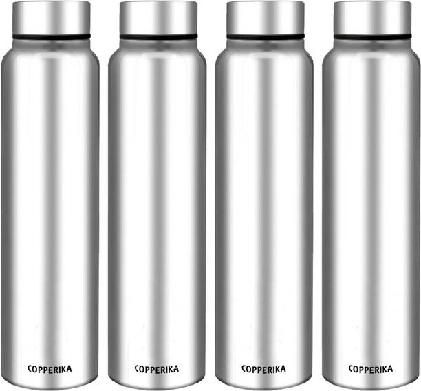 Copperika Premium Stainless Steel Water Bottle 1Litre | 100% Leak Proof | BPA & Rust Free 1000 ml Bottle