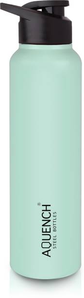 AQUENCH Water Bottle for fridge School Gym Yoga Home office Boys Girls 1000 ml Steel Bottle