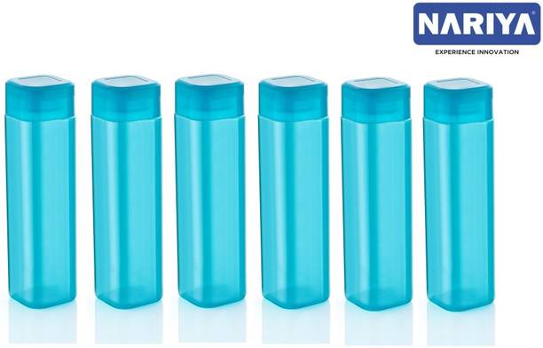 nariya DESIGNER PLASTIC SQUARE BOTTLE IN BLUE COLOR FOR EVERYDAY USE IN HOME & OFFICE 1000 ml Bottle