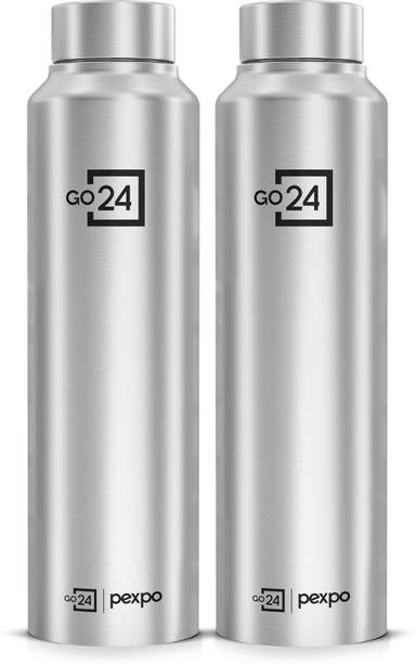 Go24 1000 ml Fridge and Refrigerator Stainless Steel Water Bottle, Chromo 950 ml Stainless Steel Bottle