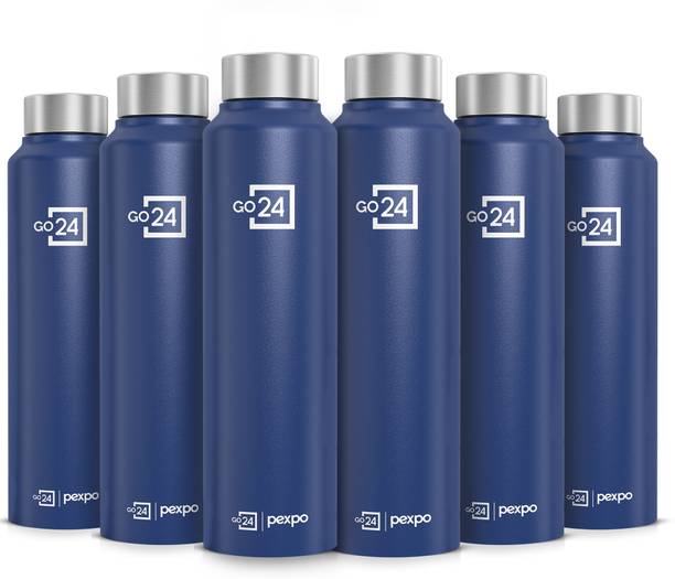 Go24 1000 ml Fridge Stainless Steel Water Bottle, Chromo-Xtreme 950 ml Stainless Steel Bottle