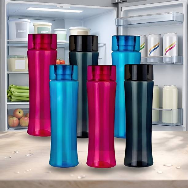 NARV 1L Multipurpose Water Bottle Set 6pcs Leakproof Screw Cap BPA Free Use 1000 ml Plastic Bottle