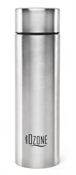 cello H2O Ozone Set of 1 Single Wall Fridge Safe 1000 ml Stainless Steel Bottle