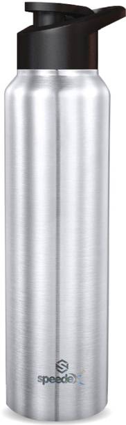 SPEEDEX Single Walled Stainless Steel Fridge Water Bottle for Home Office School Kids 1000 ml