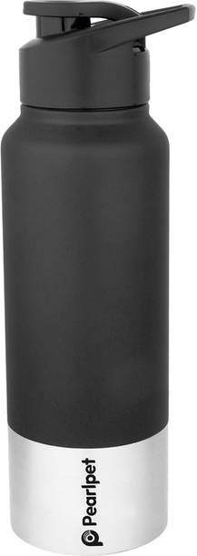 Pearlpet S80 Sportskool Round Stainless Steel Single Wall Maroon 750 ml Bottle