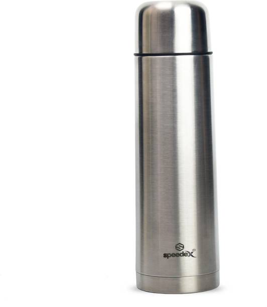 SPEEDEX ThermoFlask Water Bottle DoubleWall Vacuum Insulated Hot & Cold Water(Silver,500) 500 ml Flask