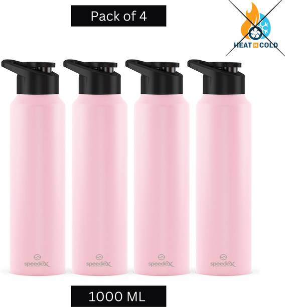 SPEEDEX Stainless Steel Water Bottle for fridge School Gym Yoga Home office Boys Girls 1000 ml Bottle