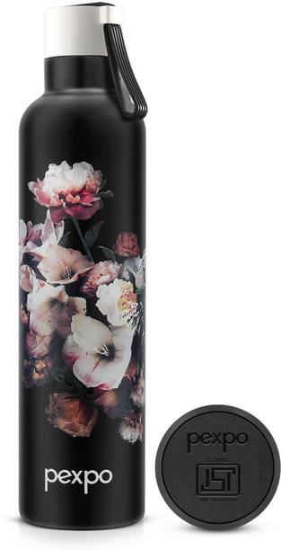 pexpo 24 घंटे गर्म और ठंडा ISI प्रमाणित, प्रिंटेड डिज़ाइन वैक्यूम इंसुलेटेड बोतल के साथ ओस्लो 750 ml फ्लास्क