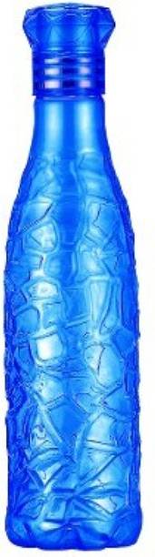 Anzal ZIG-ZAG Pattern Multicolor Drinking Water Bottles 1000 ml Bottle 1000 ml Bottle With Drinking Glass