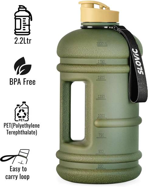 SLOVIC Water Bottle | Gym Water Bottle for Adults | Gallon Water bottle 2200 ml