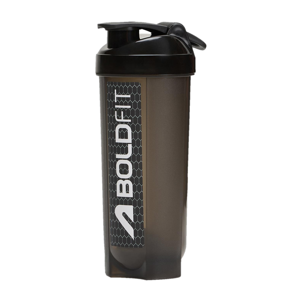 BOLDFIT Typhoon Gym Shaker Bottles for Protein Shake 100% Leakproof Guarantee 700 ml Plastic Shaker
