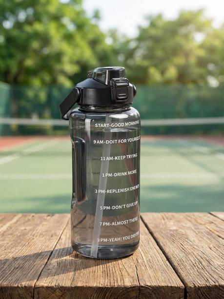 AYTIR Motivational 2L Fitness Water Bottle 2000ml Leakproof BPA Free Bottle 2000 ml Plastic Bottle