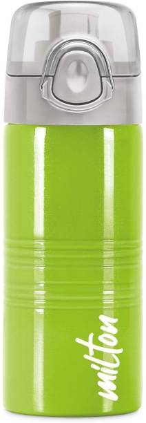 MILTON Vogue 500 Stainless Steel Water Bottle, Parrot Green 490 ml Bottle