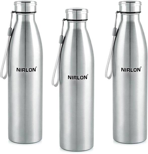 NIRLON Summer Cool Single Wall Stainless Steel Fridge Water Bottle 1000 ml Bottle