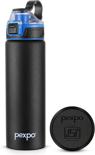 pexpo Arctic Stainless Steel Sports/Fridge Water Bottle with Flip Top Cap 800 ml Bottle