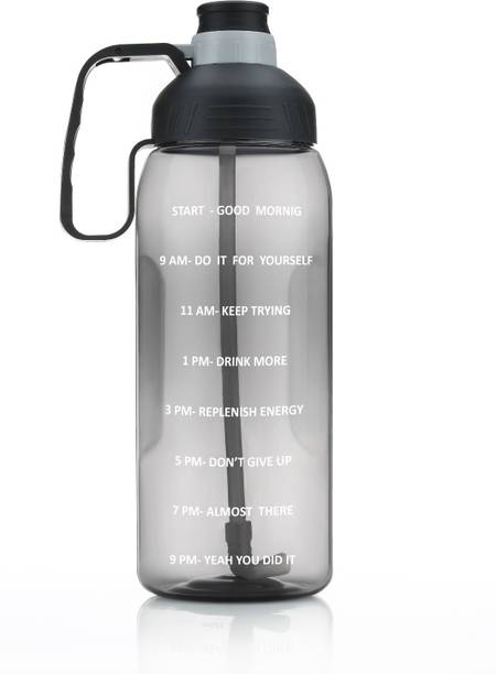 nariya AMAZING NEW TRANSPARENT WATERBOTTLE WITH HANDLE FOR GYM,OFFICE AND TRAVELLING 2000 ml Bottle