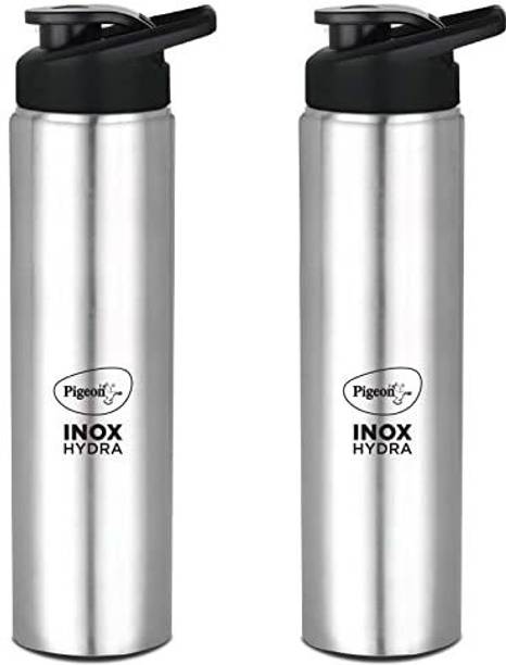 Pigeon Stainless Steel Inox Hydra 700 Drinking Water Bottle 700 ml Pack of 2 700 ml