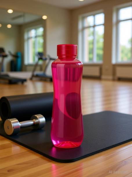 DIPZONVILLA Water Bottle for Fridge Home Office Gym School bottles set combo refrigerator 1000 ml Plastic Bottle