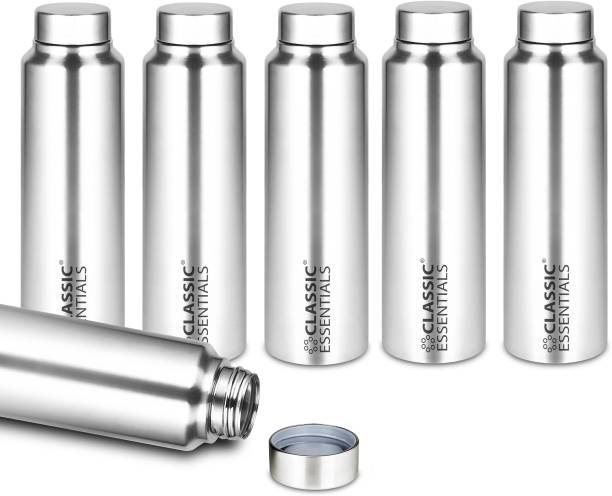Classic Essentials Stainless Steel Puro Water Bottle 1000ml(Pack of 6) 1000 ml Bottle