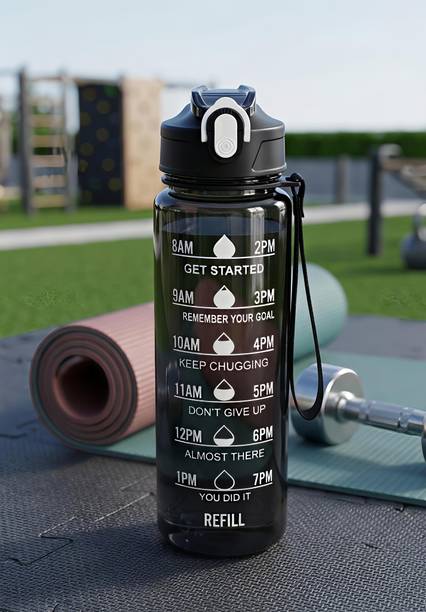 DRIFT MV-WTR-BTL-Time Marker (1 Litre) 950 ml Plastic Sipper
