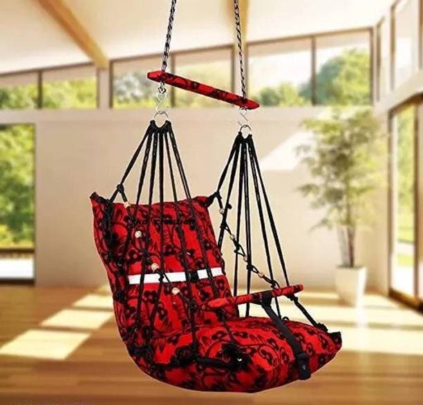 KD CREATION Cotton Swing for Kids, Chair Jhula for 1-3 Years Swings