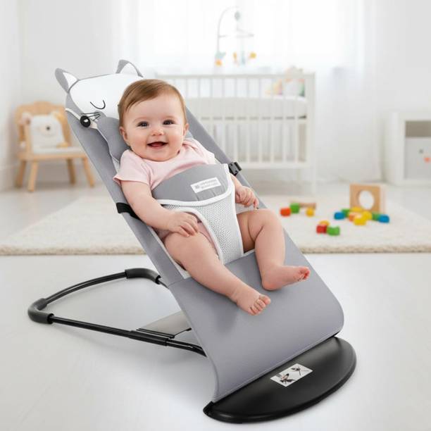 IXORACART Baby Bouncer & Rocker Chair, Foldable Reclining Swing Seat with Safety Belt Rocker and Bouncer