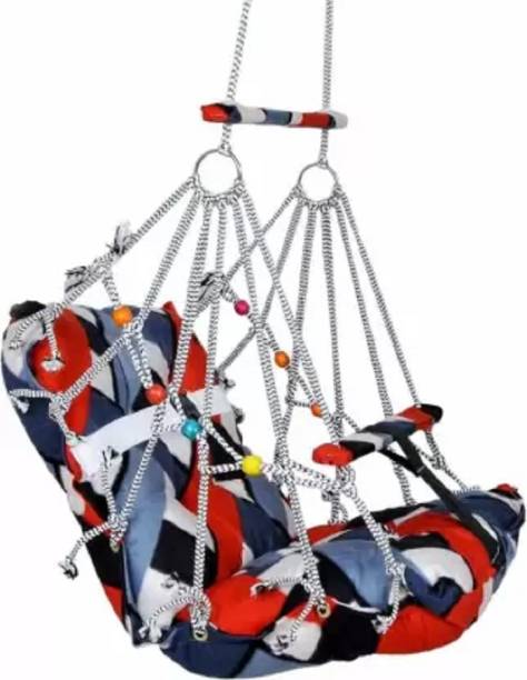 KDCREATIONE KD CREATIONE Cotton Jhula for 1-3 Year For Kids Swings (Multicolor) Cotton Small Swing