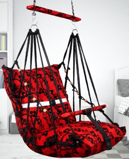 Windson Craft cotton baby swing for Kids Chair Jhula Indoor&Outdoor for 1-6 Years Red Well Swings