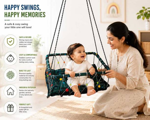 zhirk Double fabric hanging hammock chair toddler Swings
