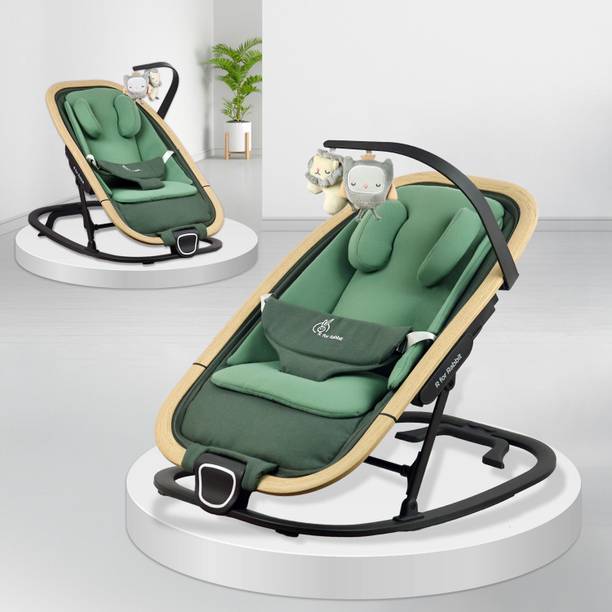R for Rabbit Rock N Nap Bliss Rocker for Babies with 3 Point Safety Harness and Light Weight Rocker and Bouncer