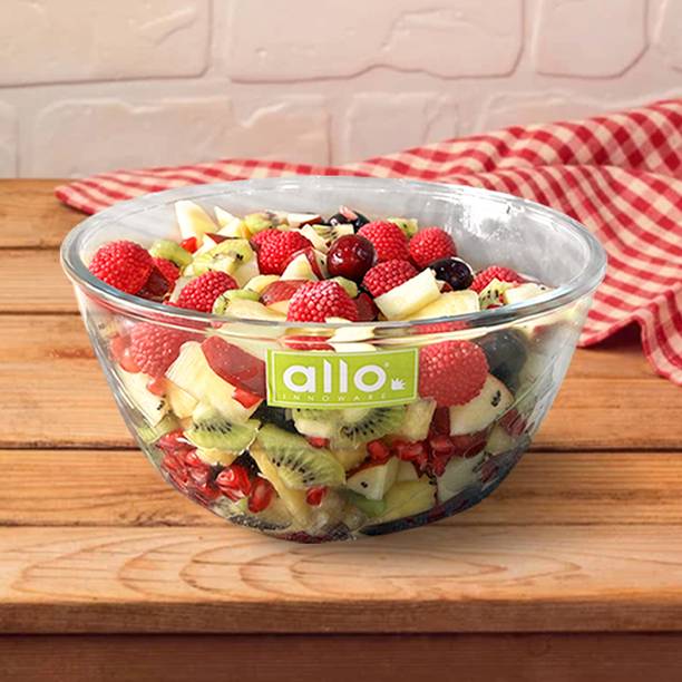 Allo Glass Mixing Bowl Oven & Microwave Safe Bowls, Dishwasher & Freezer Safe, 2700ml