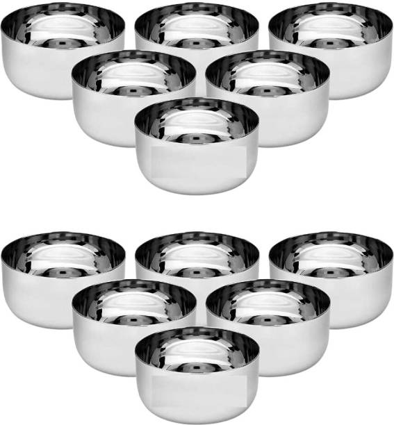 GALOOF Stainless Steel Vegetable Bowl stainless steel heavy gauge bowl set of 12